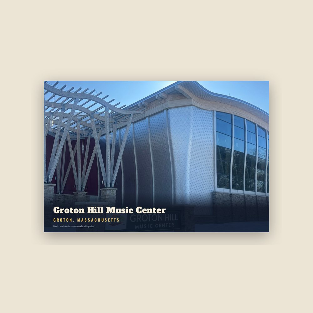 Groton Groton Hill Music Center Postcard