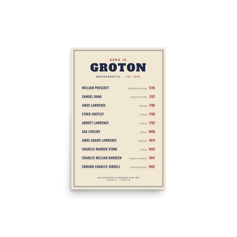 Groton “Born In” Poster