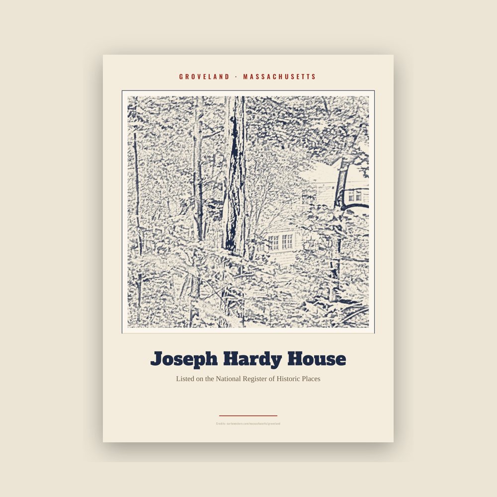 Groveland Joseph Hardy House Landmark Print