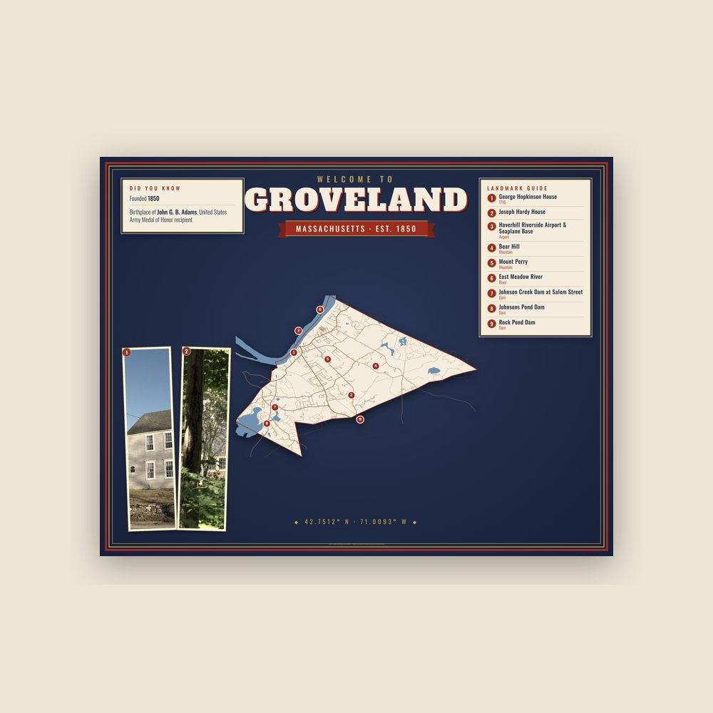 Groveland Map Placemat