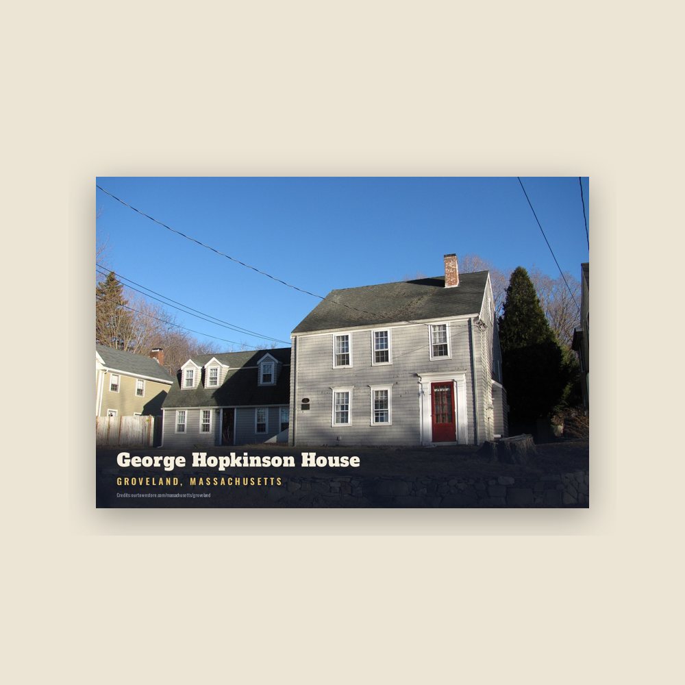 Groveland George Hopkinson House Postcard
