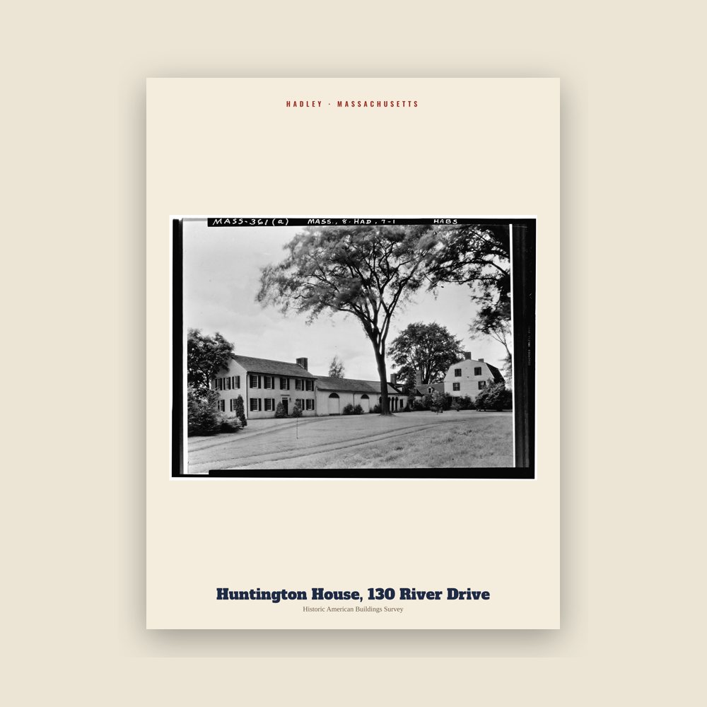 Hadley Huntington House, 130 River Drive Archive Print