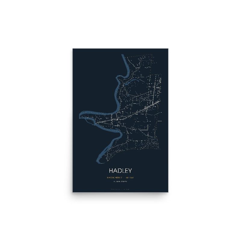 Hadley Street Map Poster · Midnight