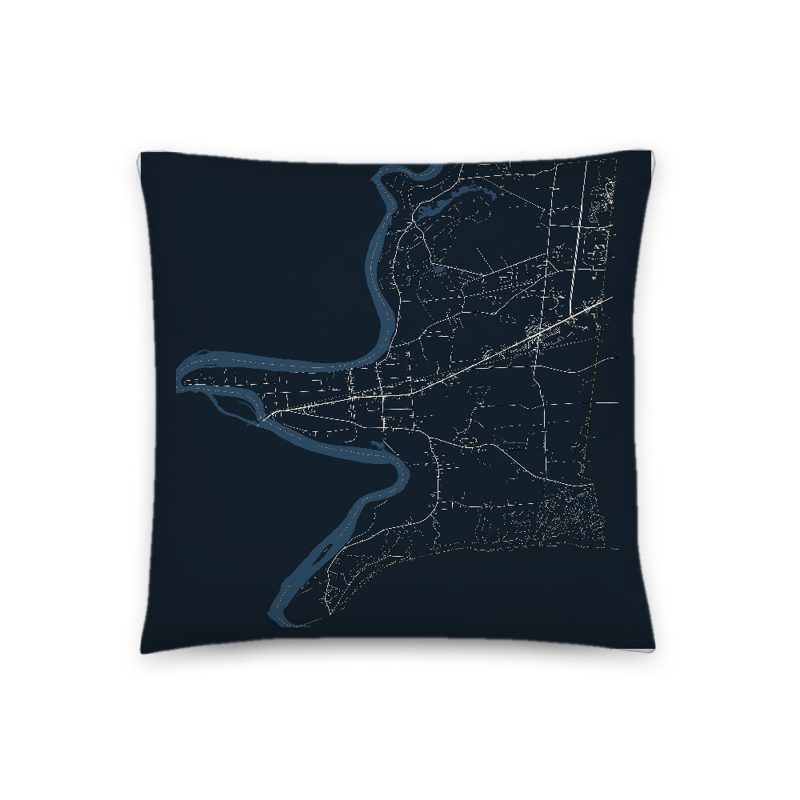 Hadley Map Throw Pillow