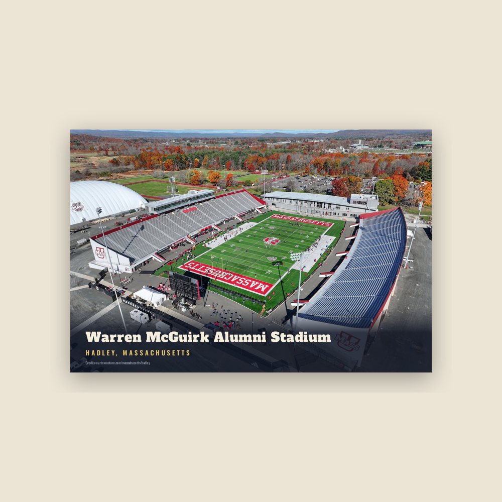 Hadley Warren McGuirk Alumni Stadium Postcard