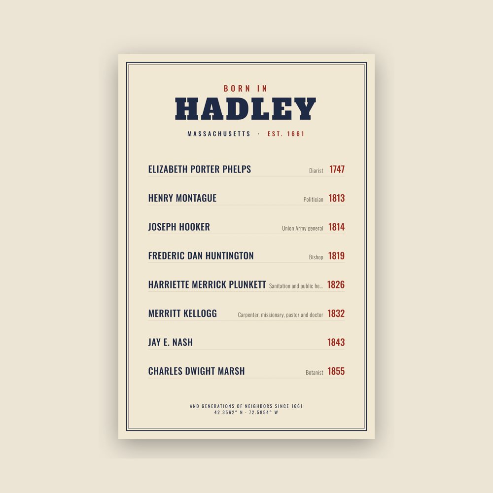 Hadley “Born In” Poster