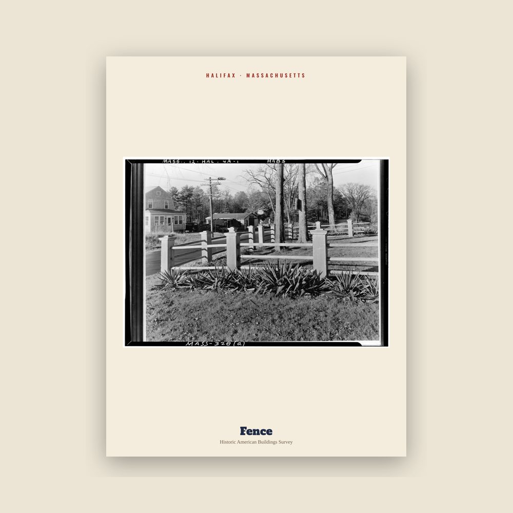Halifax Fence Archive Print