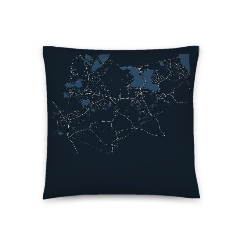 Halifax Map Throw Pillow