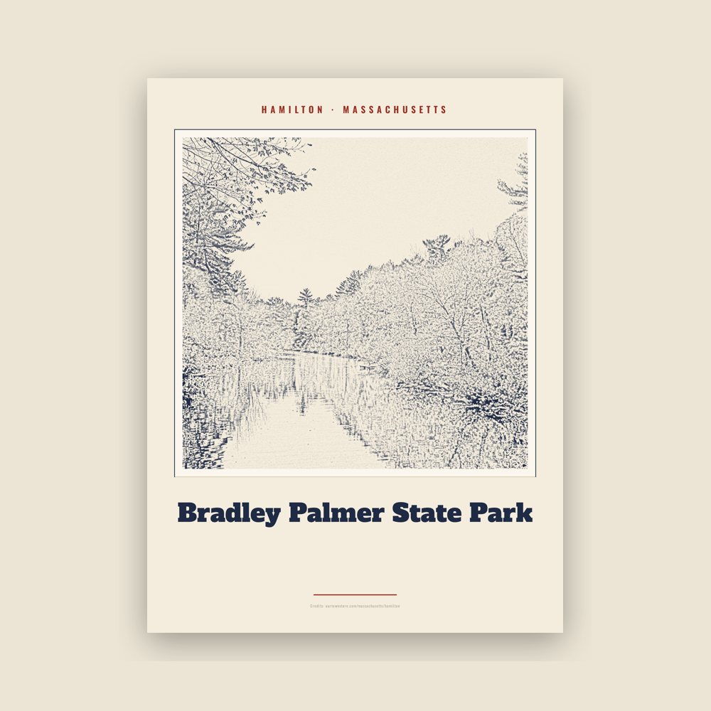Hamilton Bradley Palmer State Park Landmark Print