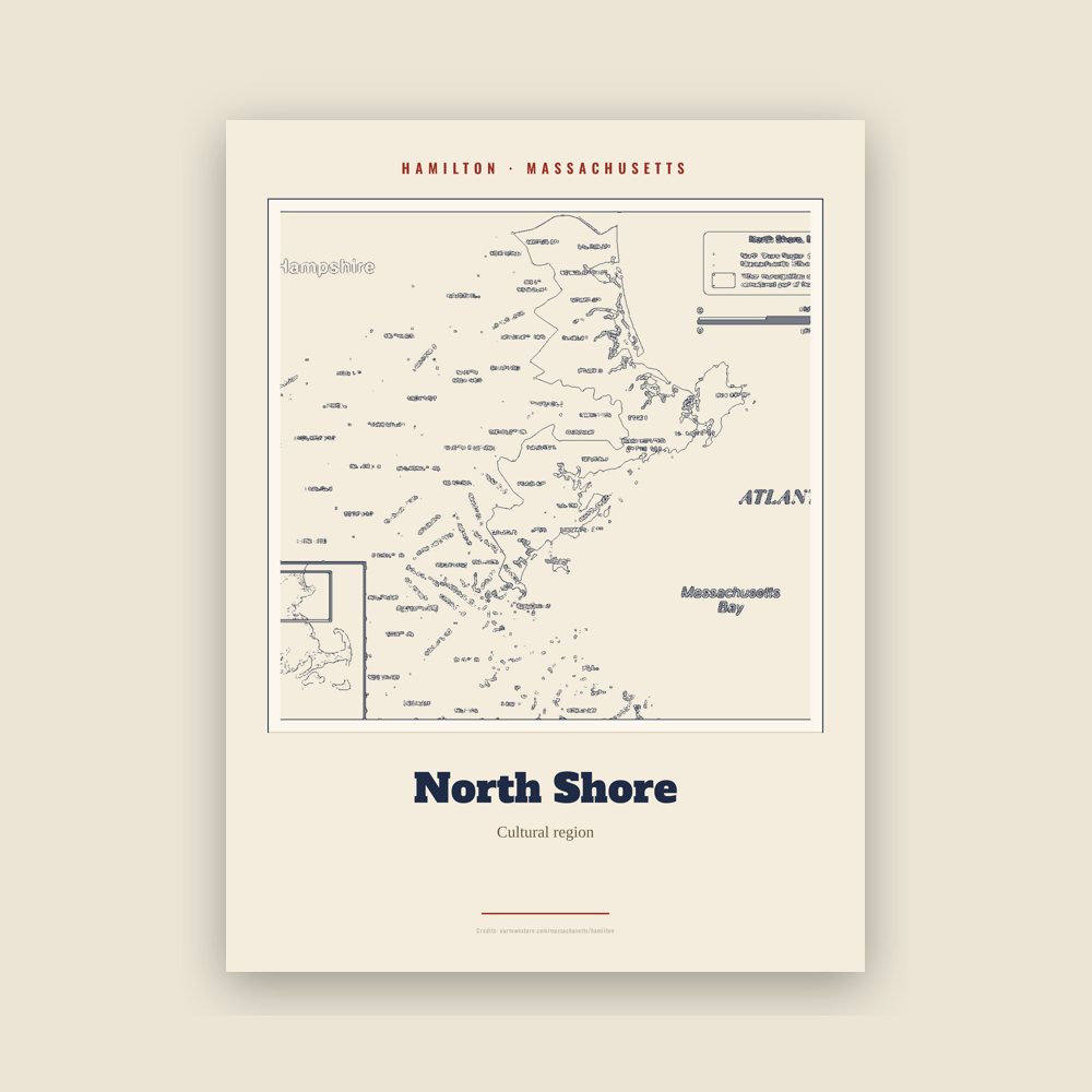 Hamilton North Shore Landmark Print