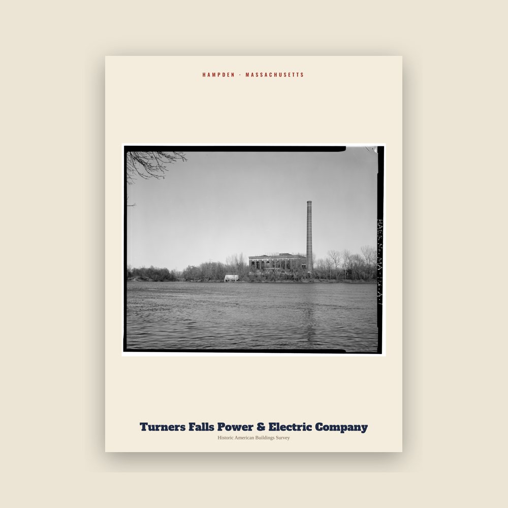 Hampden Turners Falls Power & Electric Company Archive Print