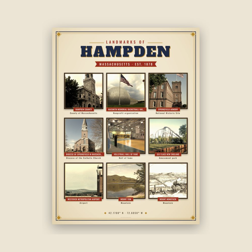 Hampden Landmarks Photo Poster