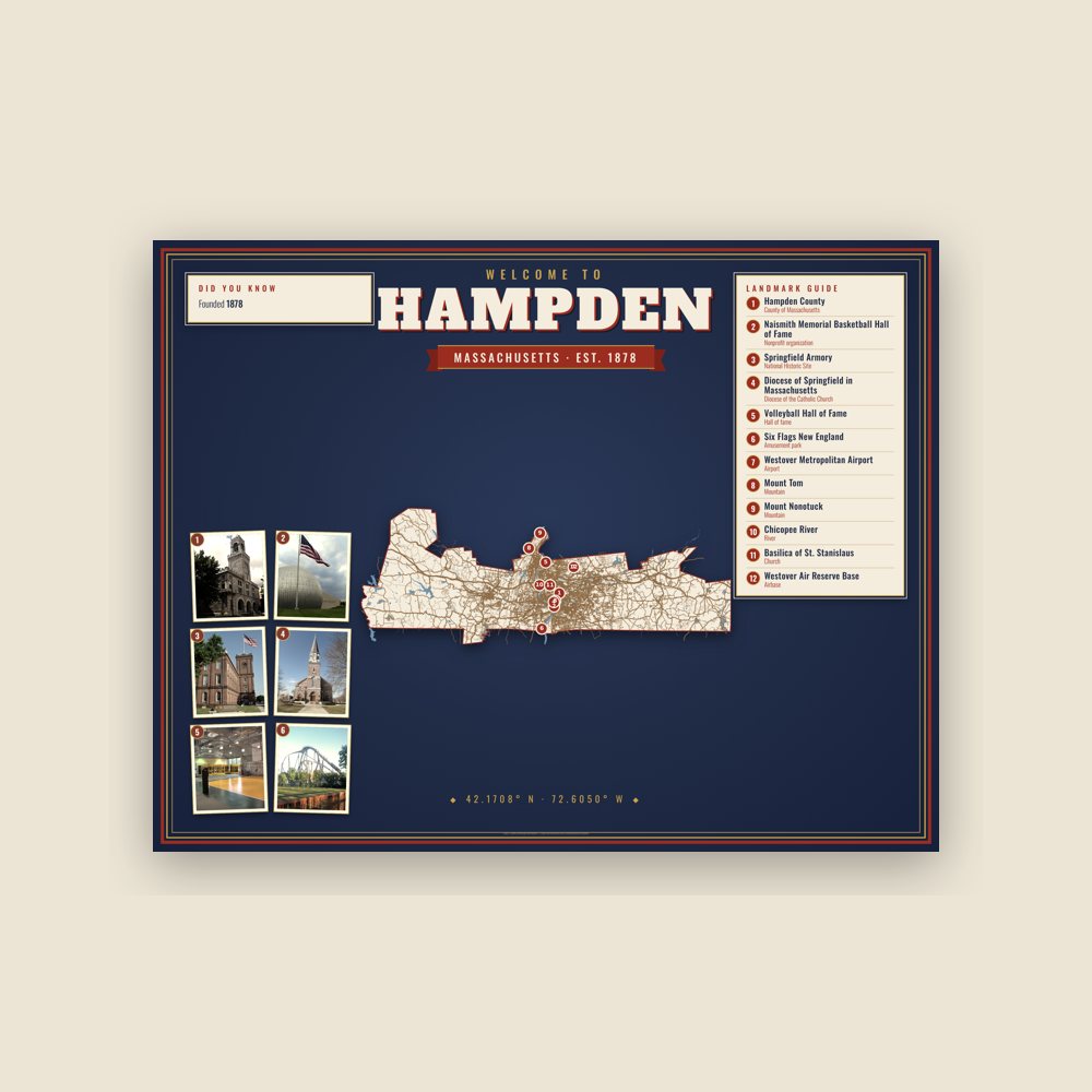 Hampden Map Placemat