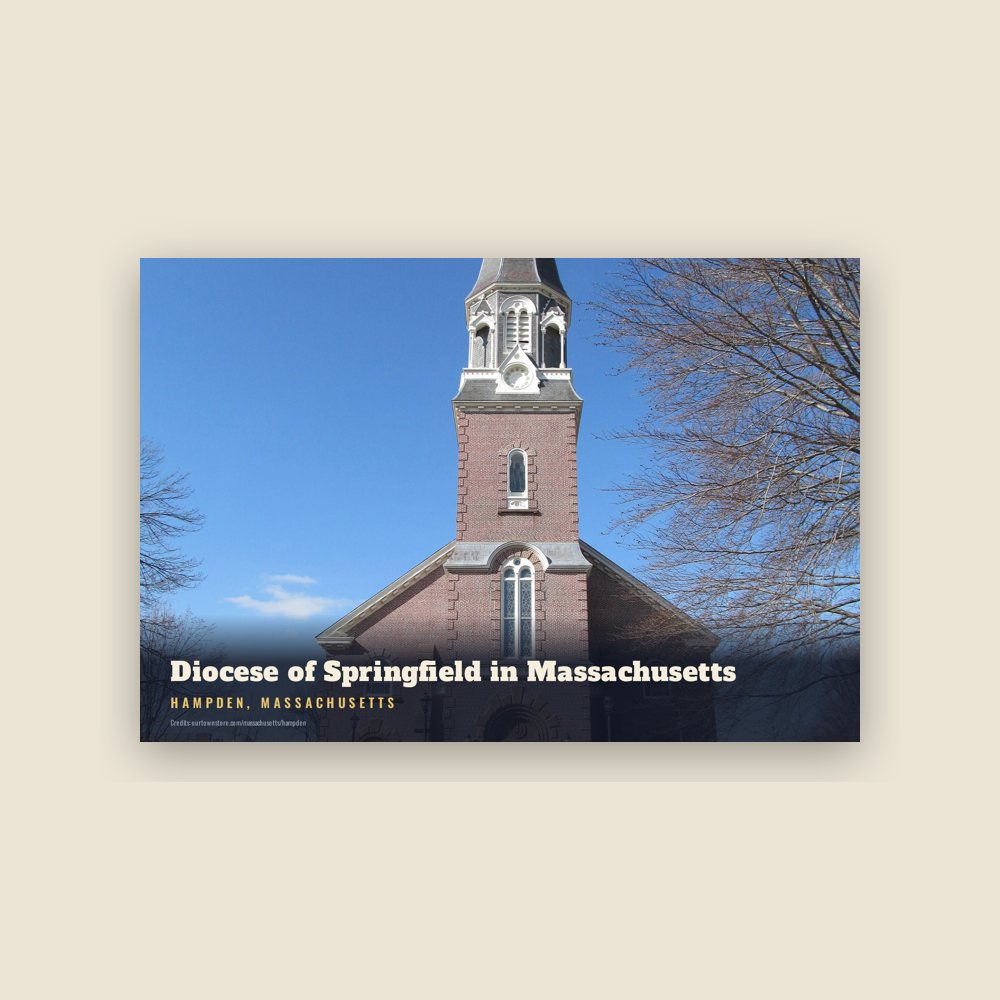 Hampden Diocese of Springfield in Massachusetts Postcard