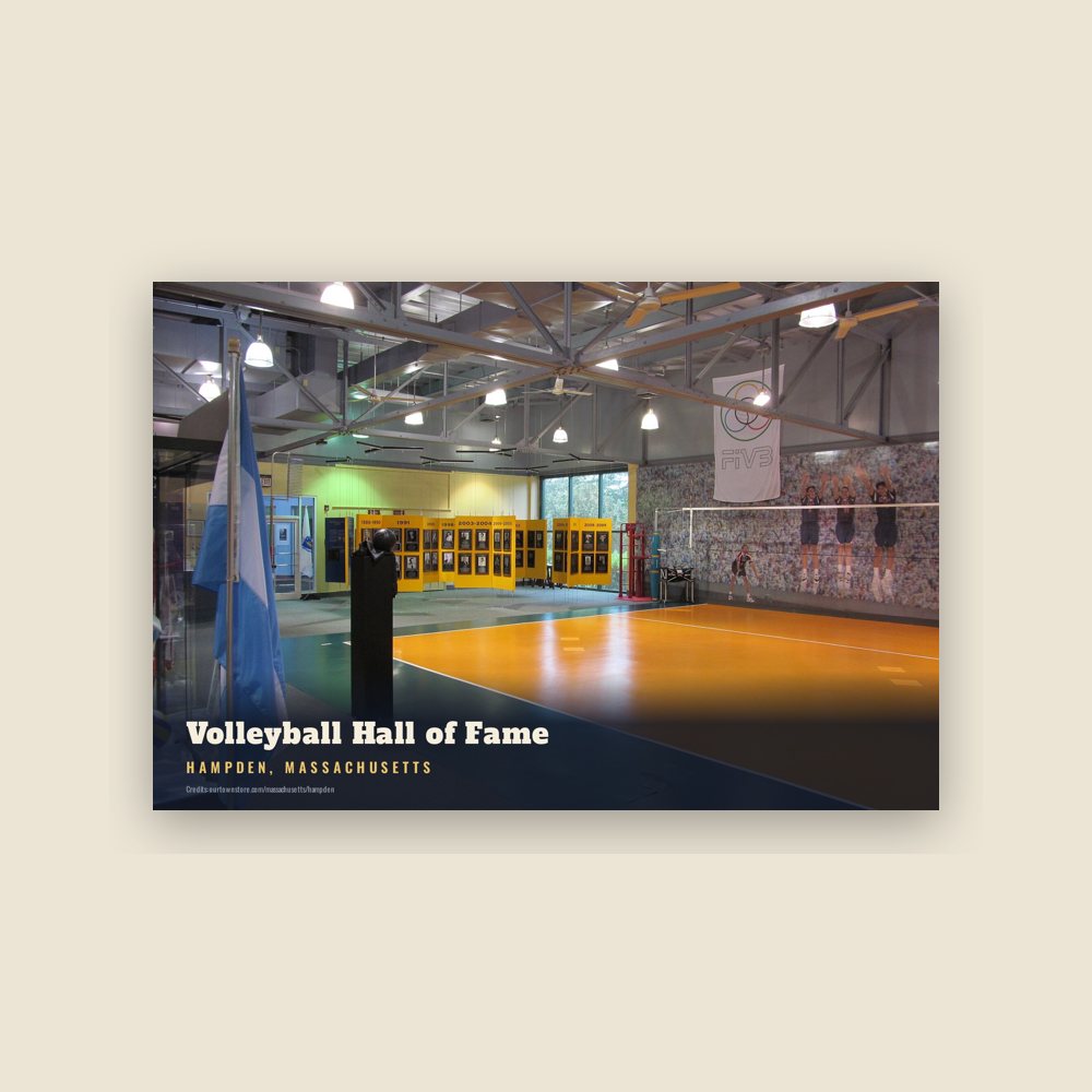 Hampden Volleyball Hall of Fame Postcard