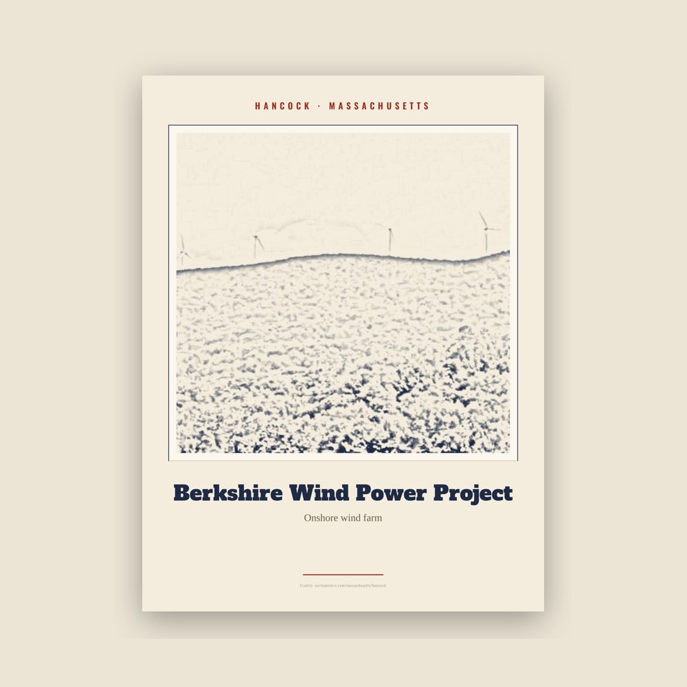 Hancock Berkshire Wind Power Project Landmark Print