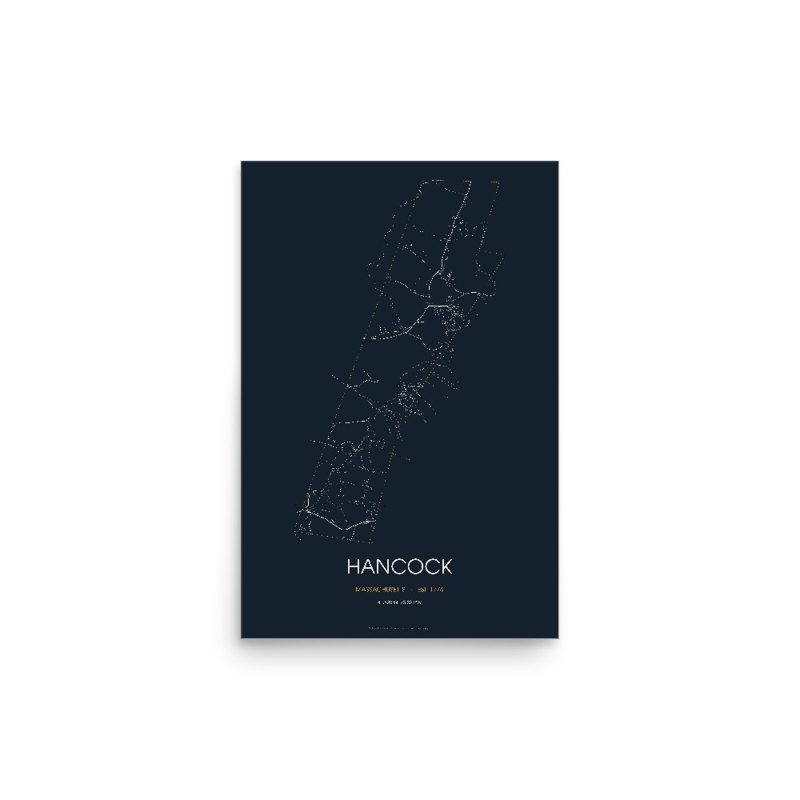 Hancock Street Map Poster · Midnight