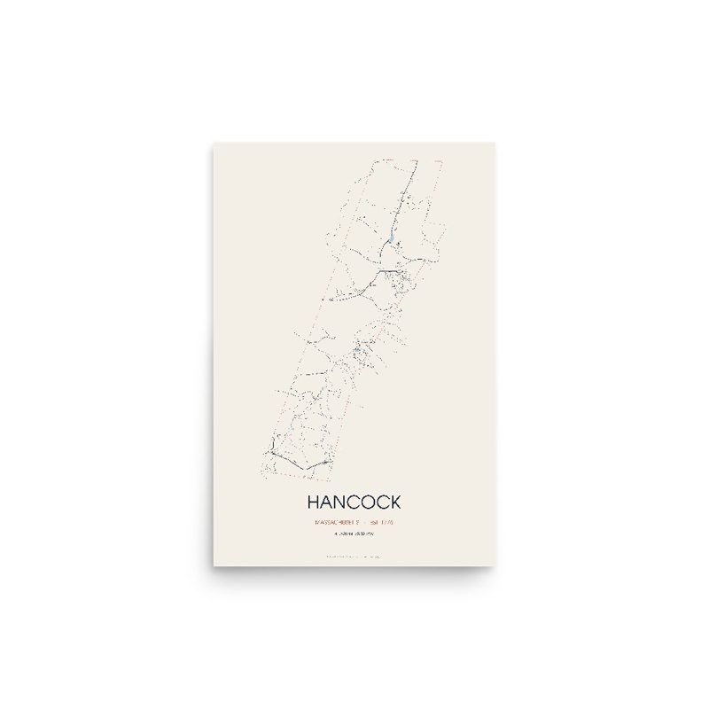 Hancock Street Map Poster · Linen