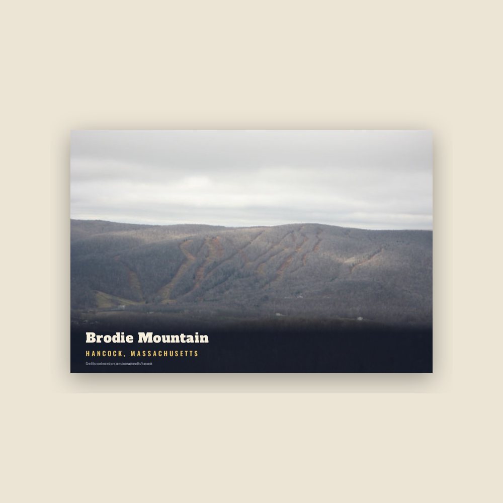 Hancock Brodie Mountain Postcard