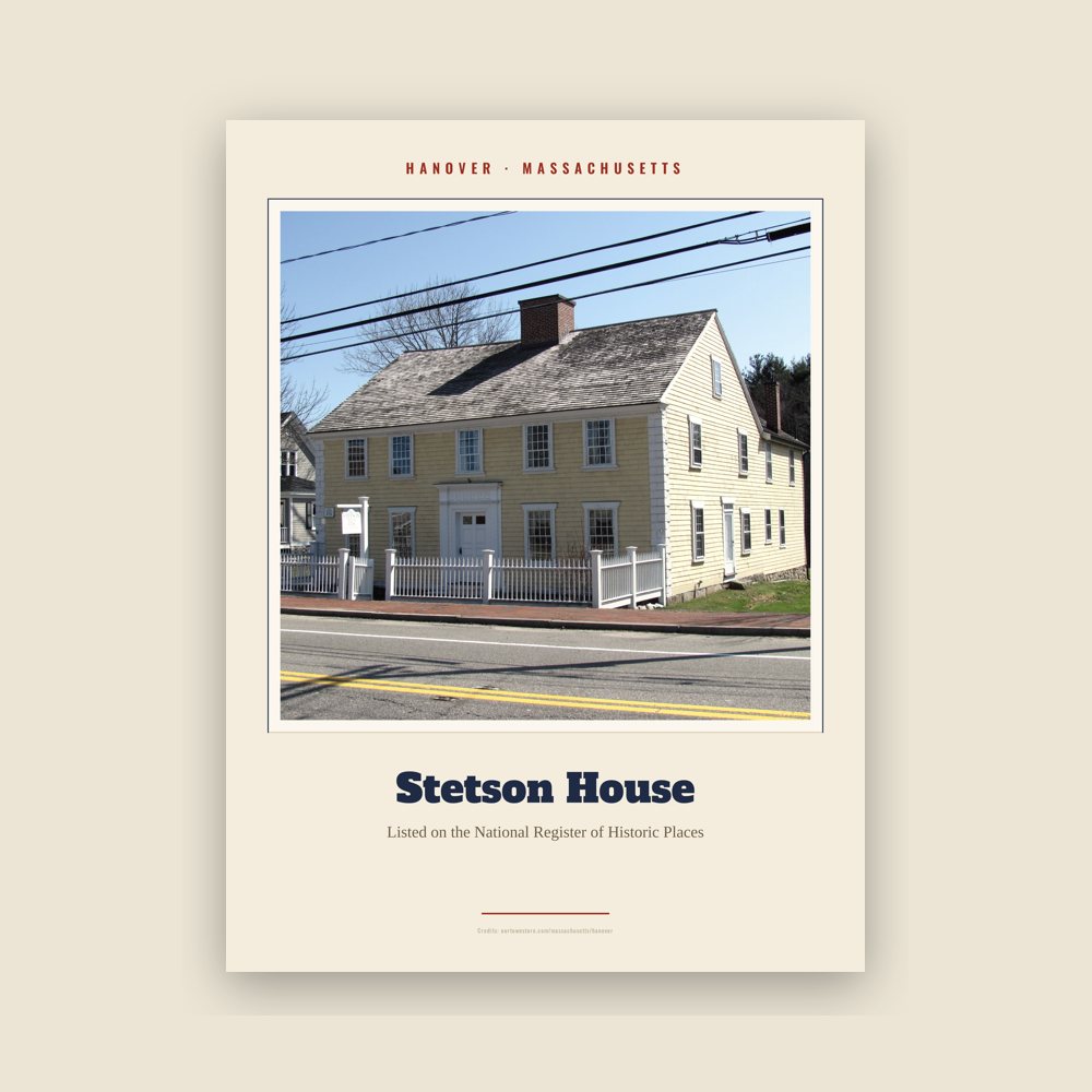 Hanover Stetson House Landmark Print