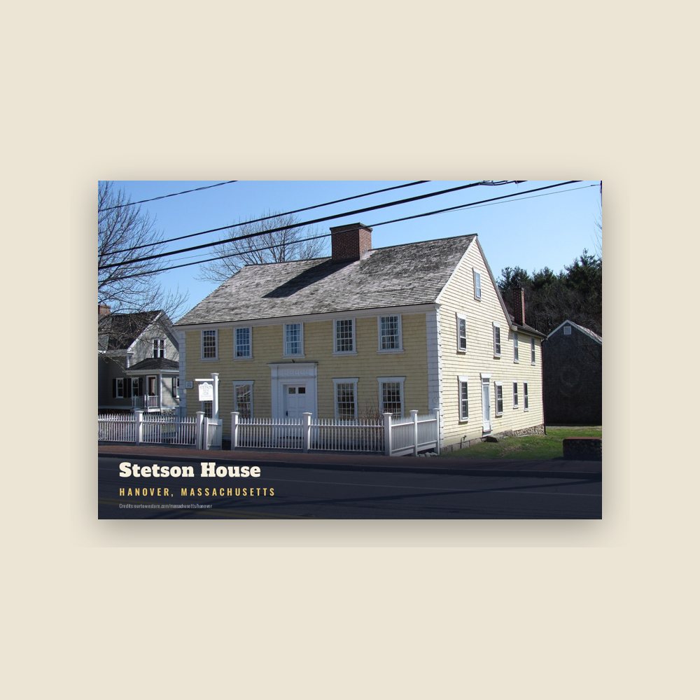 Hanover Stetson House Postcard