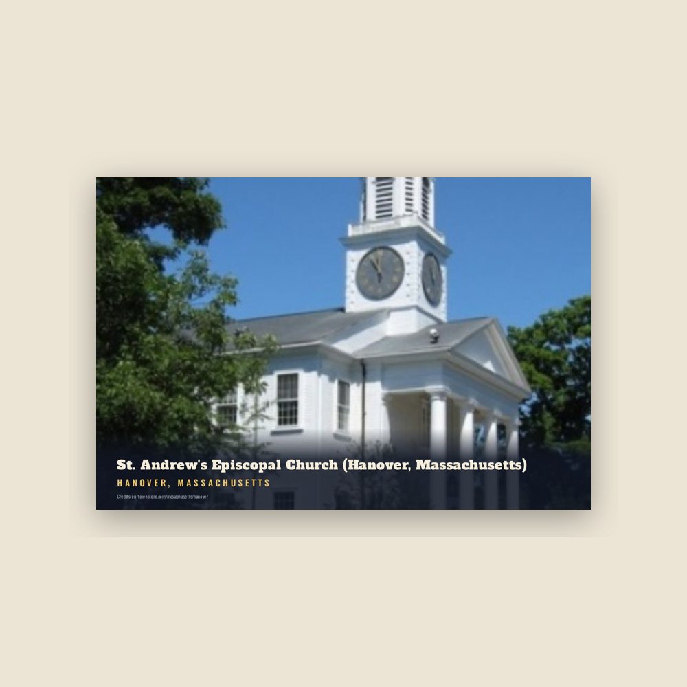 Hanover St. Andrew's Episcopal Church (Hanover, Massachusetts) Postcard