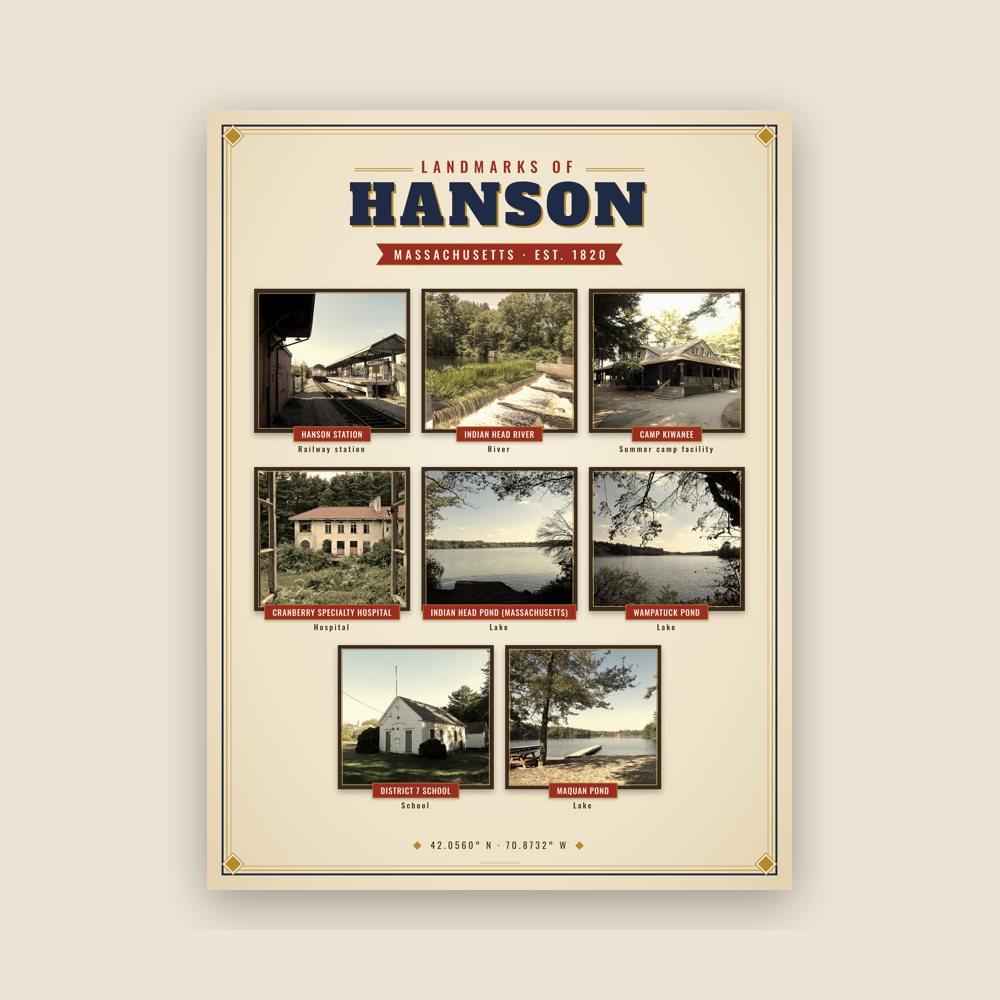 Hanson Landmarks Photo Poster