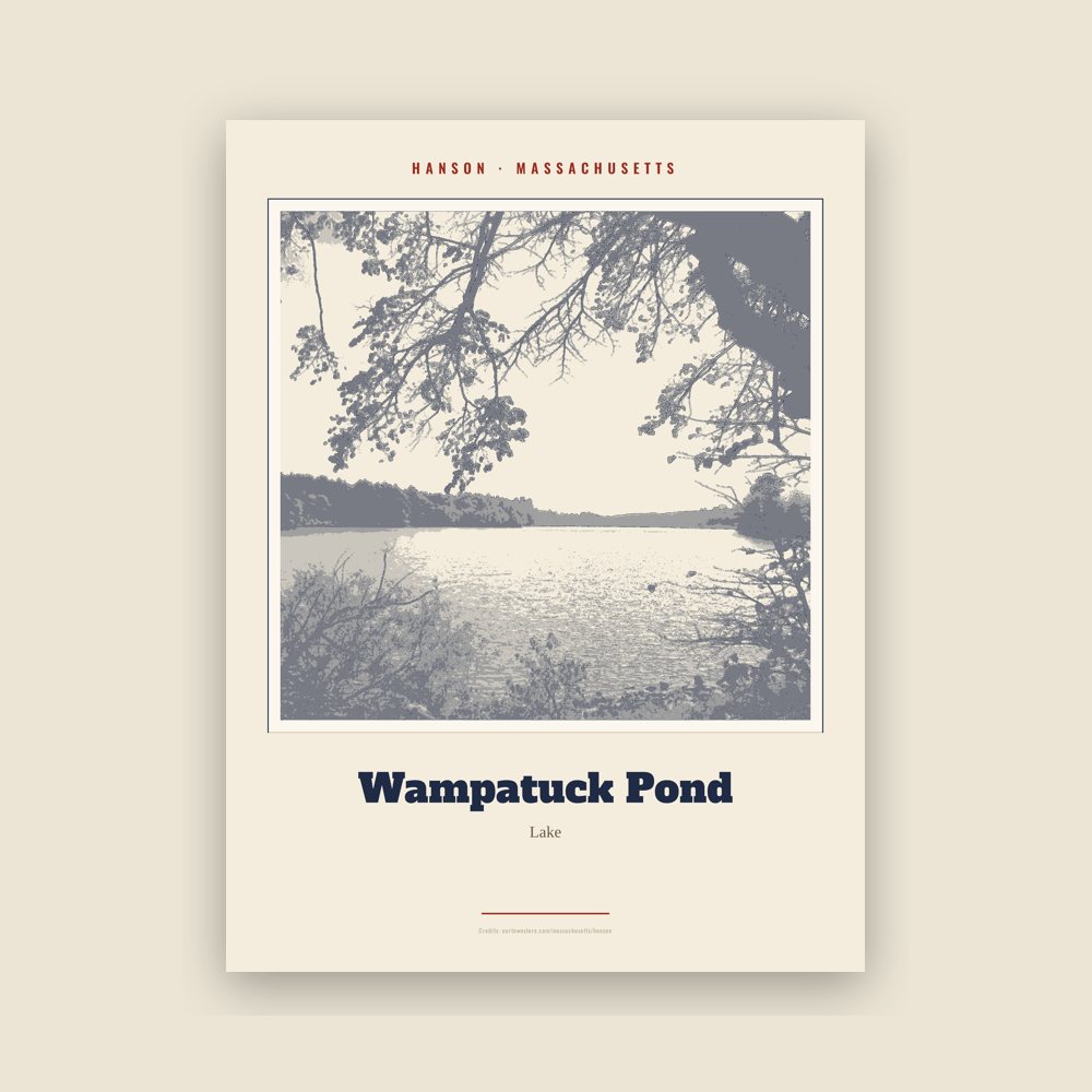 Hanson Wampatuck Pond Landmark Print