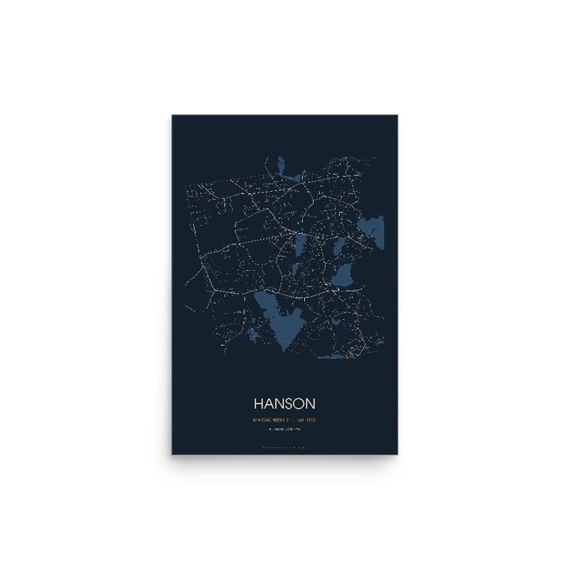 Hanson Street Map Poster · Midnight