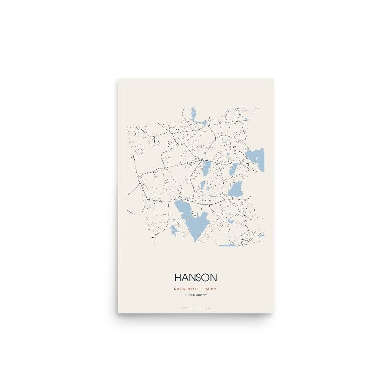 Hanson Street Map Poster · Linen