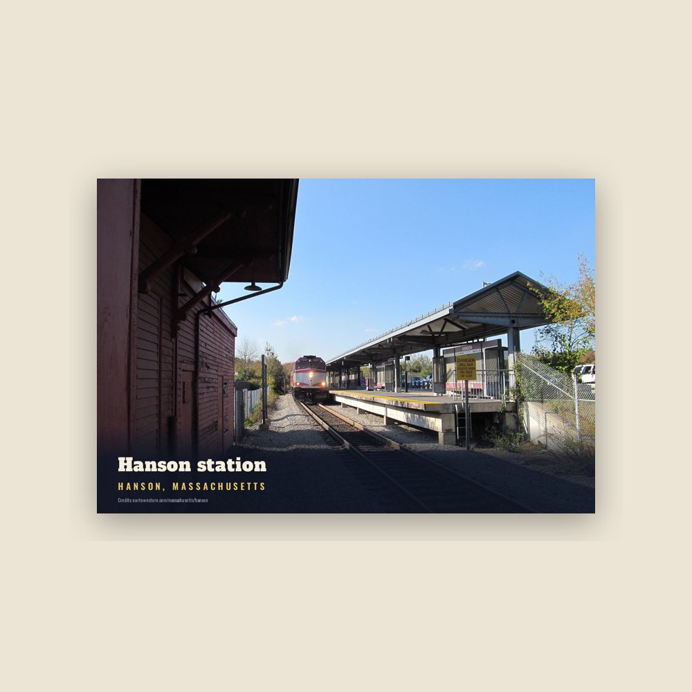 Hanson Hanson station Postcard