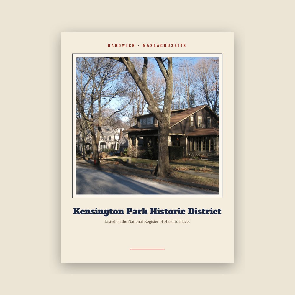 Hardwick Kensington Park Historic District Landmark Print