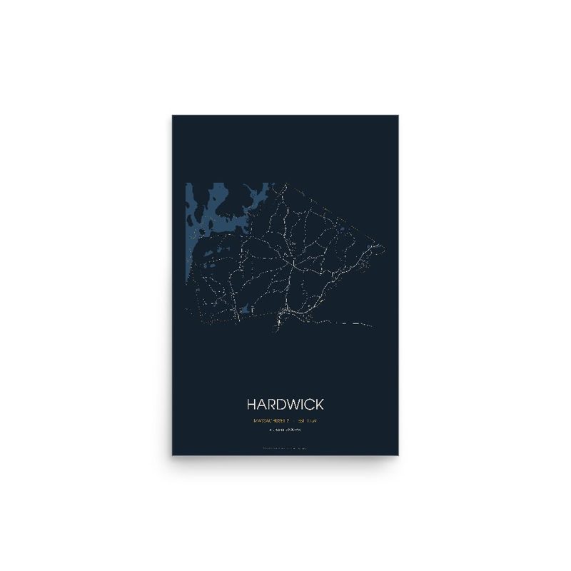 Hardwick Street Map Poster · Midnight