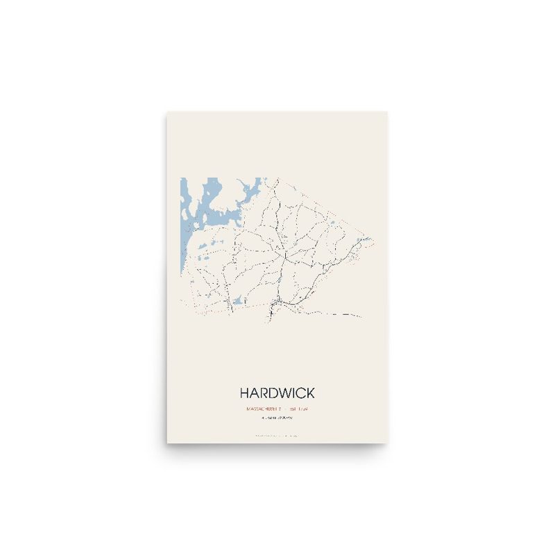 Hardwick Street Map Poster · Linen