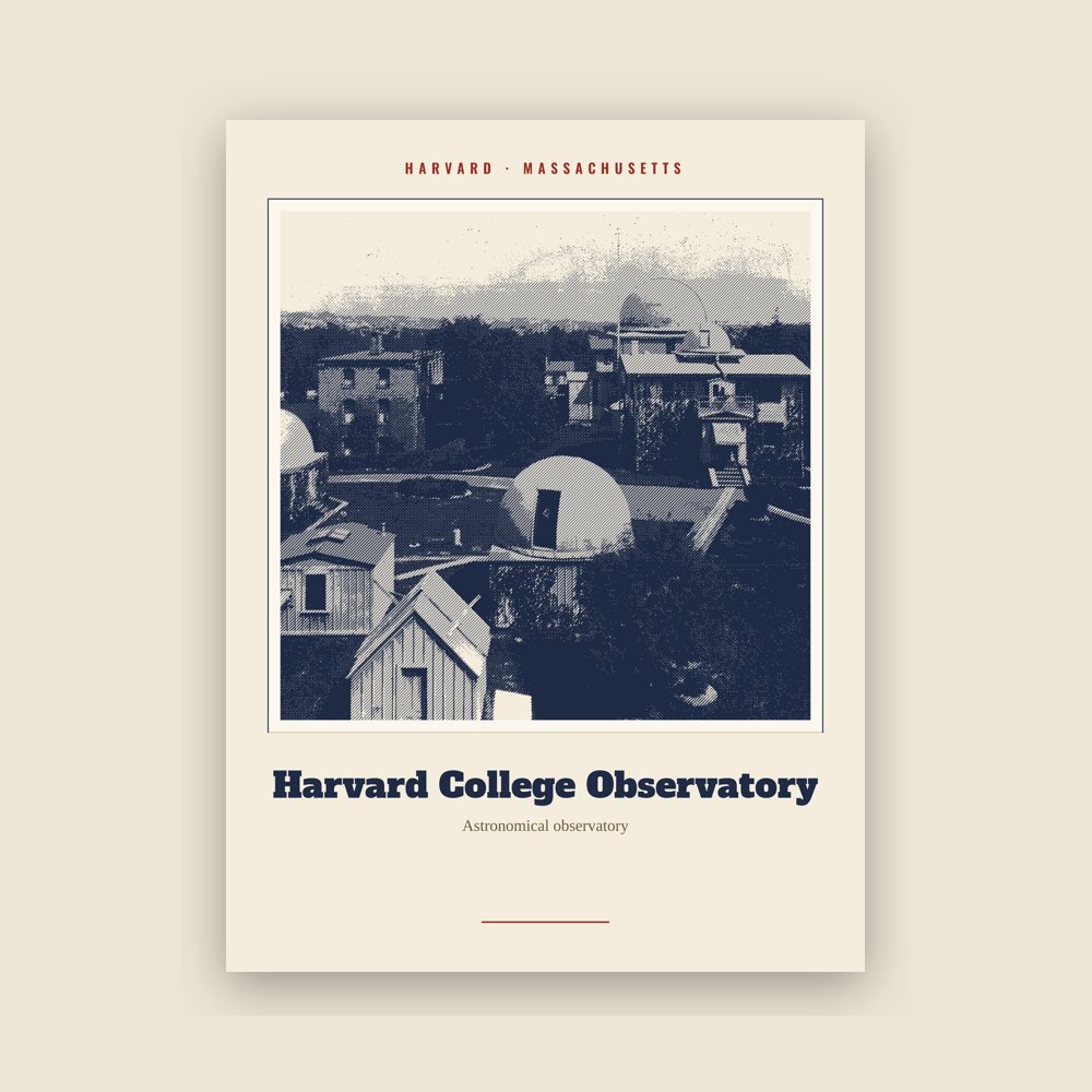 Harvard Harvard College Observatory Landmark Print