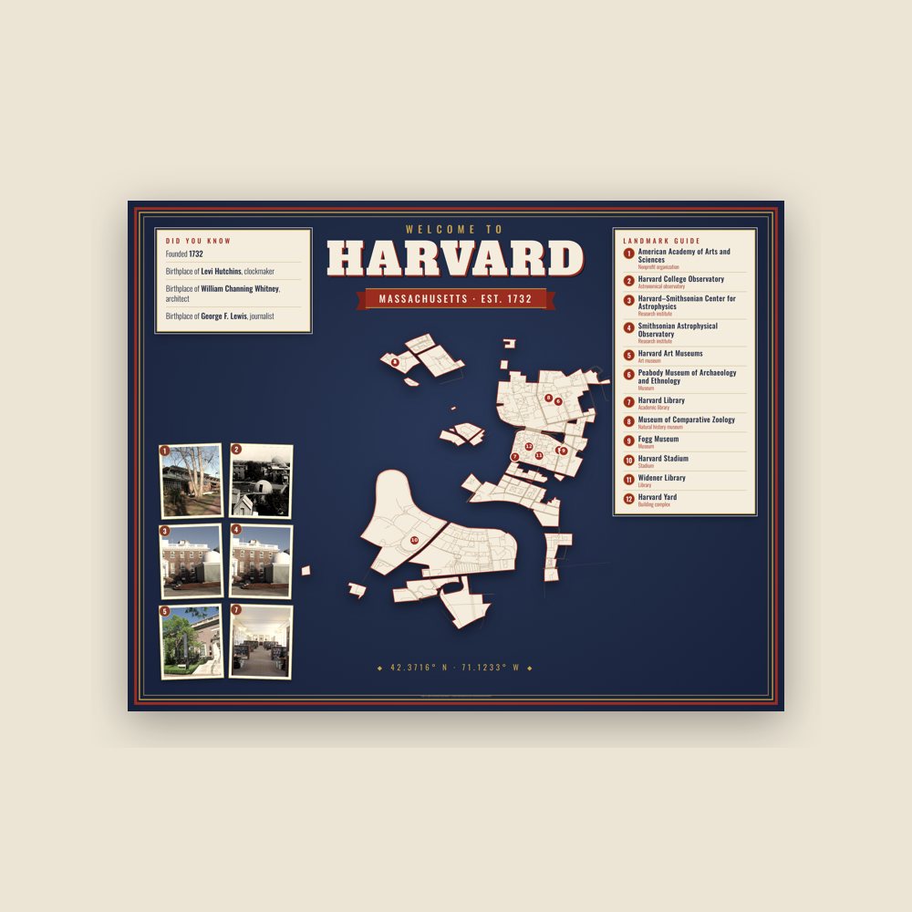 Harvard Map Placemat