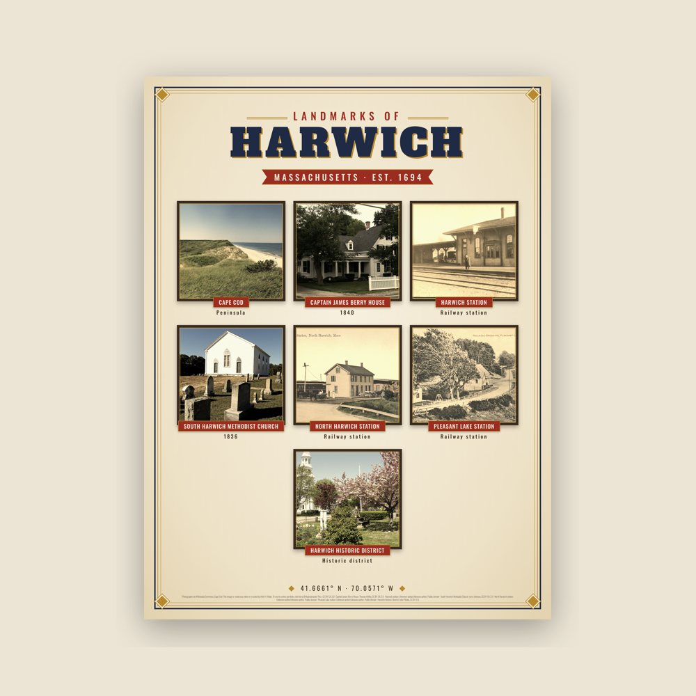 Harwich Landmarks Photo Poster