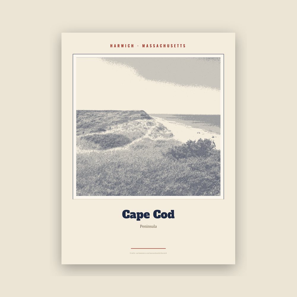 Harwich Cape Cod Landmark Print