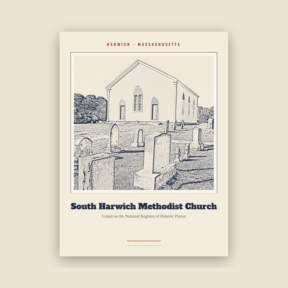 Harwich South Harwich Methodist Church Landmark Print