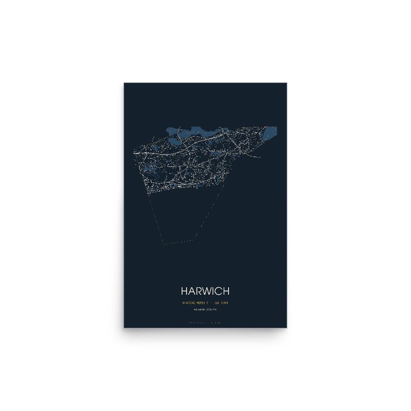 Harwich Street Map Poster · Midnight