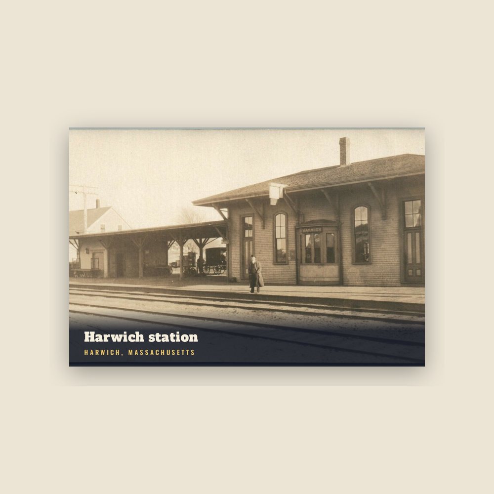 Harwich Harwich station Postcard