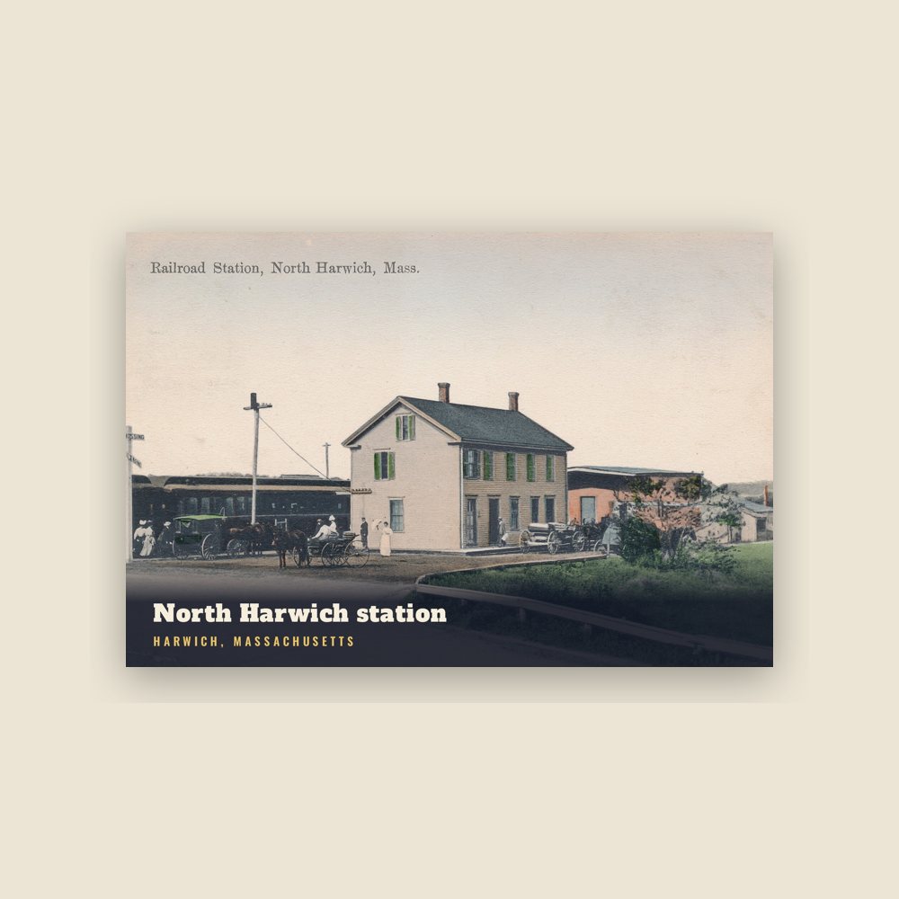 Harwich North Harwich station Postcard