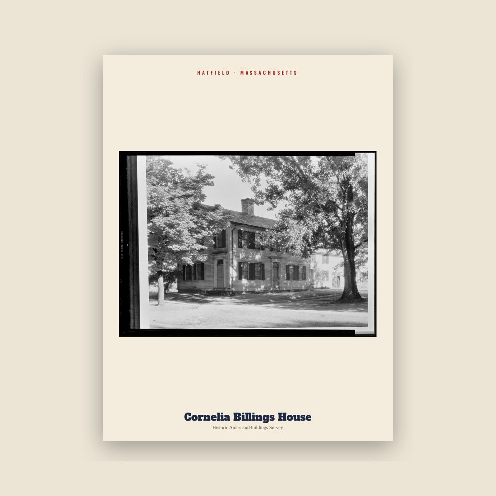 Hatfield Cornelia Billings House Archive Print