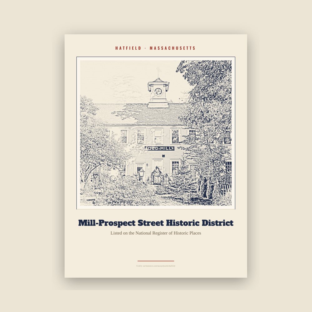 Hatfield Mill-Prospect Street Historic District Landmark Print