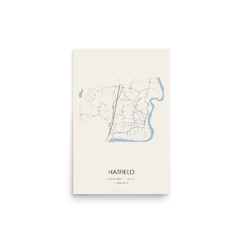 Hatfield Street Map Poster · Linen