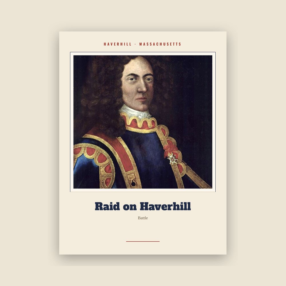 Haverhill Raid on Haverhill Landmark Print