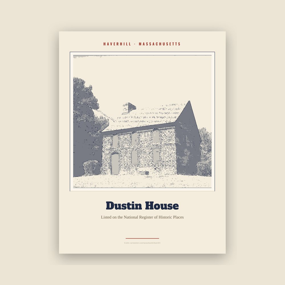 Haverhill Dustin House Landmark Print