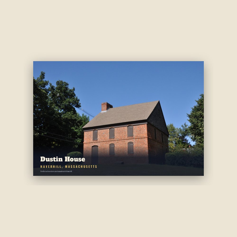 Haverhill Dustin House Postcard