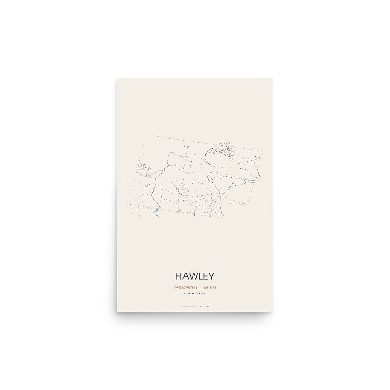 Hawley Street Map Poster · Linen