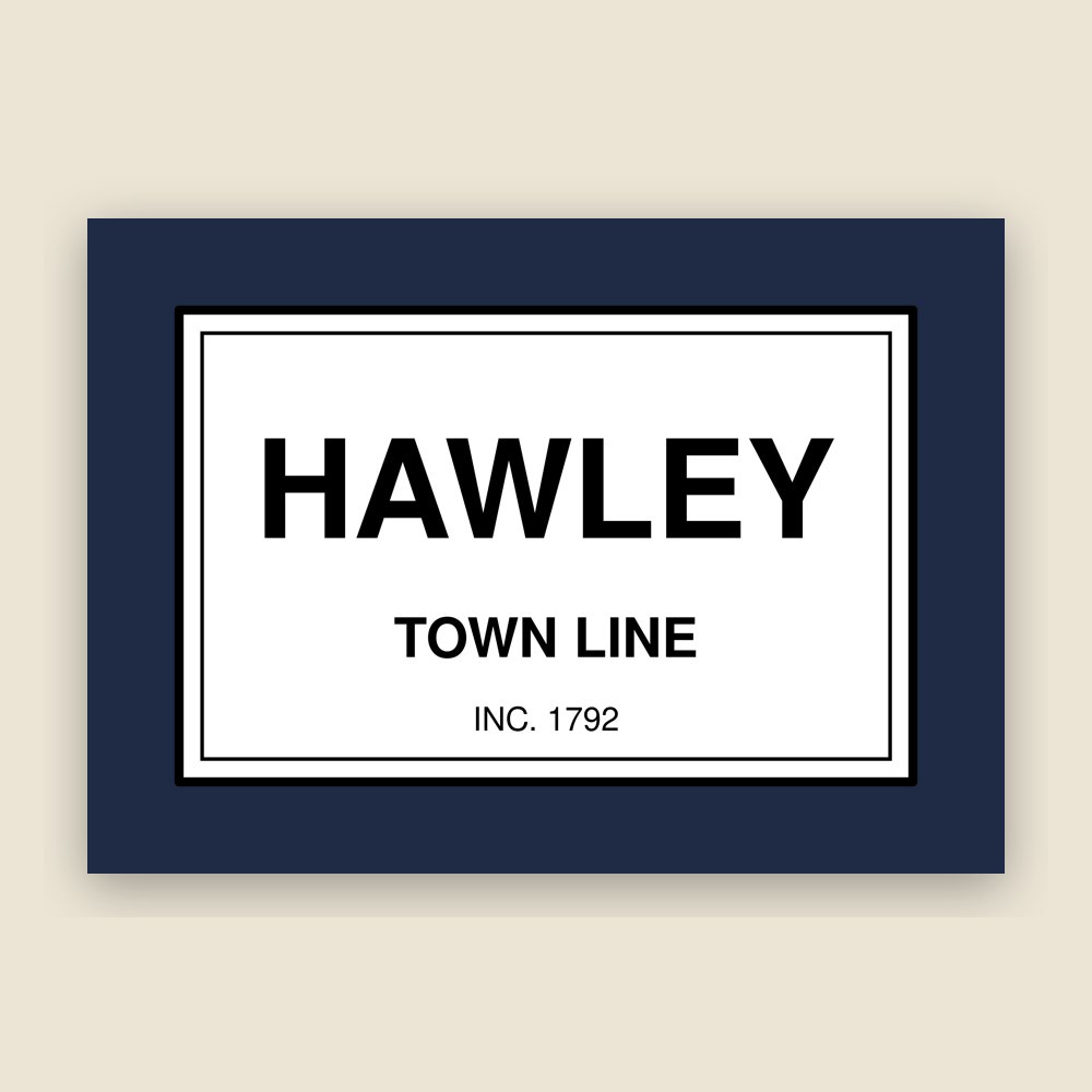 Hawley Town Line Mug